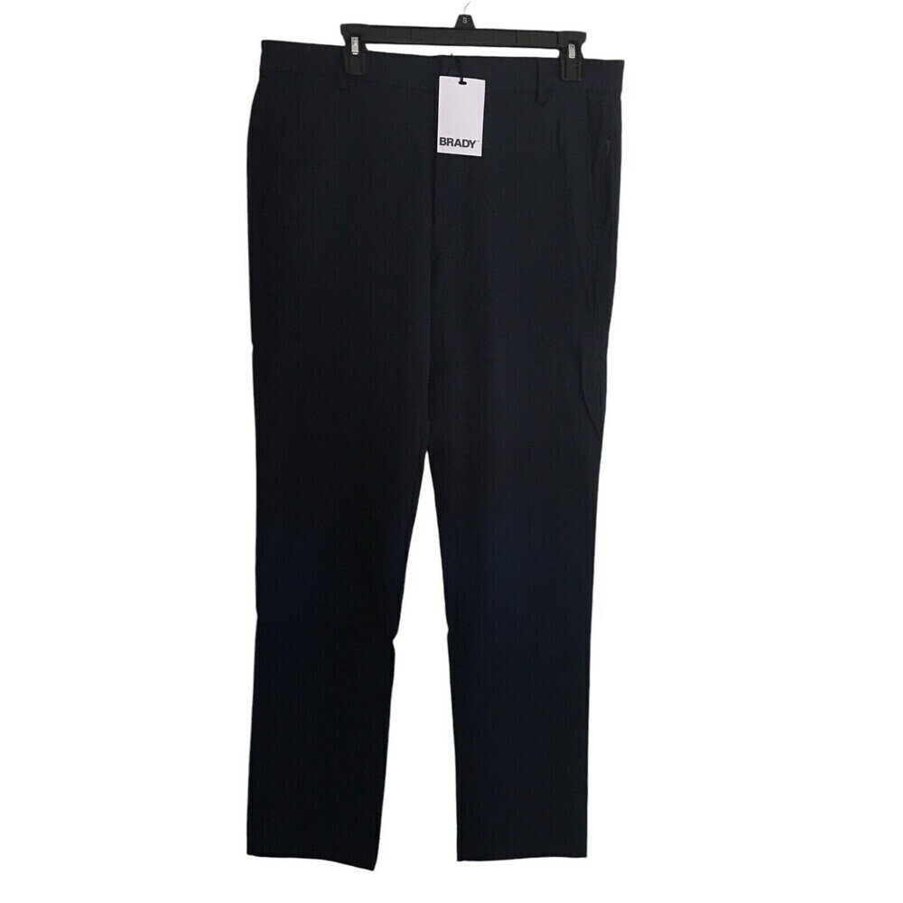 Tom Brady Brand Pants Men's Size 34 Stone Navy Structured Stretch